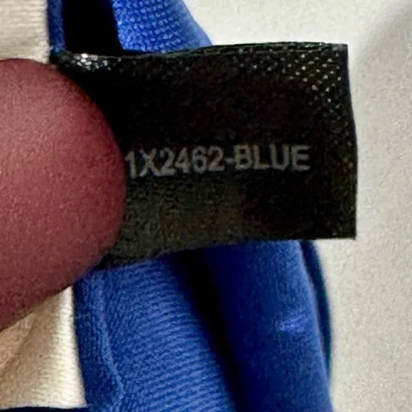 Jessica Simpson NWT Royal Blue Ruffled One-Shoulder Dress Size 8 - Picture 12 of 16